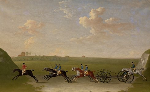 James Seymour - The Chaise Match Run on Newmarket Heath on Wednesday the 29th of August, 1750 - B2014.5.25 - Yale Center for British Art