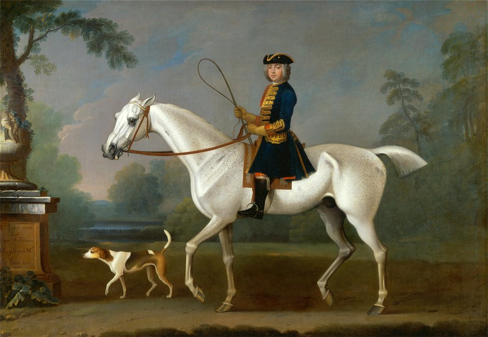 James Seymour - Sir Roger Burgoyne Riding 'Badger' - Google Art Project