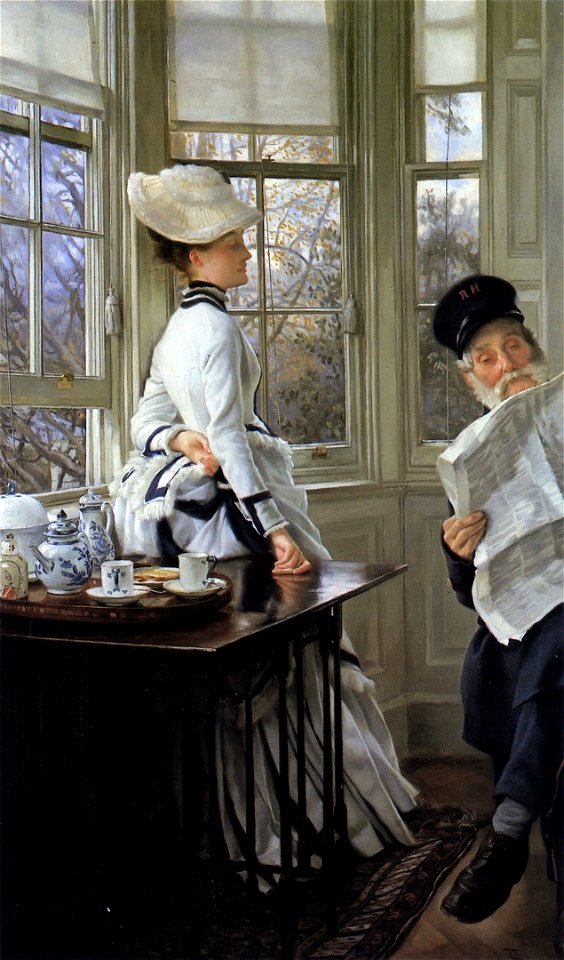 James Tissot Reading the News 1874FXD