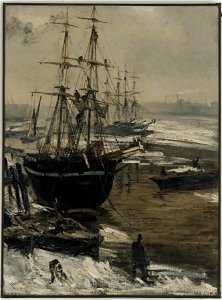 James McNeill Whistler - The Thames in Ice - Google Art Project. Free illustration for personal and commercial use.