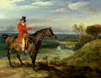 James Ward - John Levett Hunting at Wychnor, Staffordshire - Google Art Project