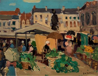 James Wilson Morrice - Market Scene - BF776 - Barnes Foundation