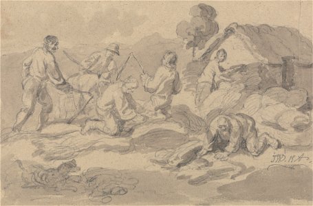 James Ward - Farm Workers Flailing Corn - Google Art Project