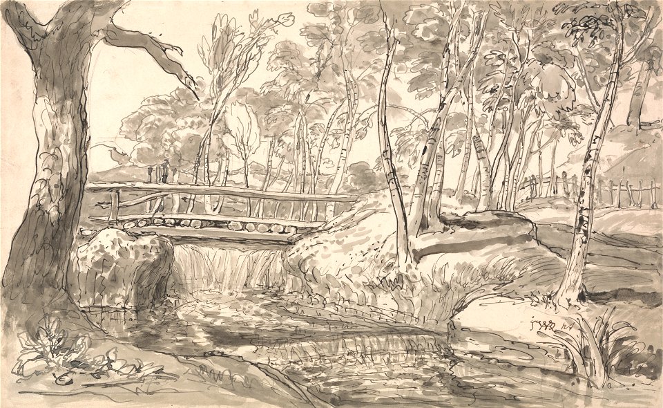 James Ward - River Landscape with a Waterfall - Google Art Project