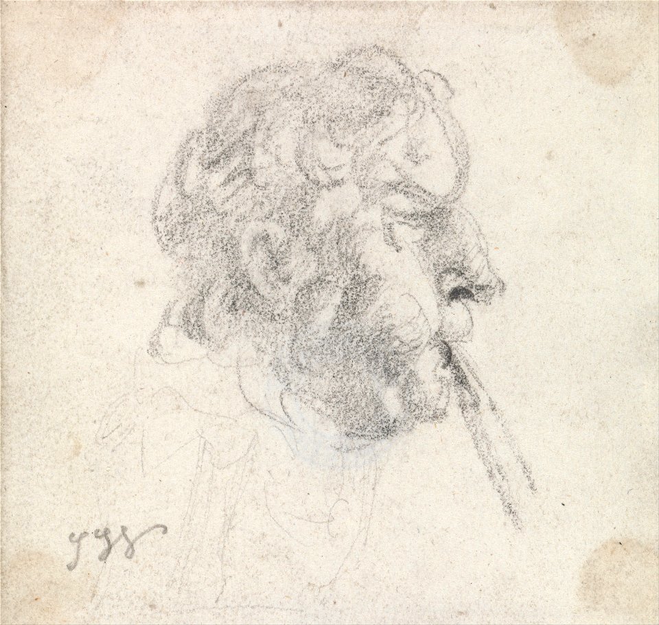 James Ward - Head of a Man Blowing a Pipe - Google Art Project