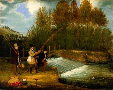 James Pollard (1792-1867) - Trolling for Pike in the River Lee - T03437 - Tate