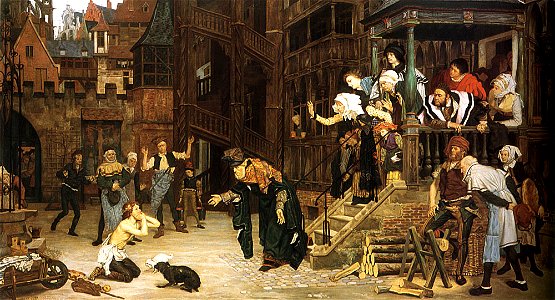 James Tissot - The Return of the Prodigal Son. Free illustration for personal and commercial use.