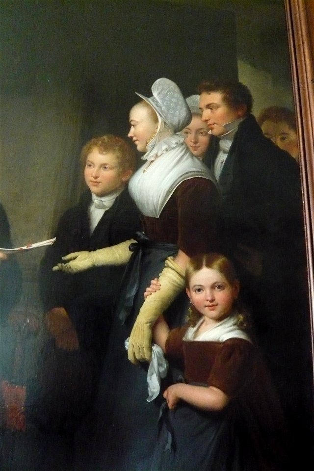 Jan Adam Kruseman - detail Regenten van de Doopsgezinde Weeshuis Haarlem 1834