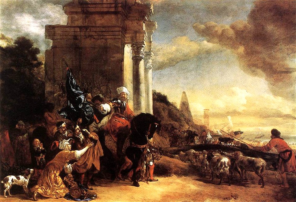 Jan Baptist Weenix - Departure of an Oriental Entourage - WGA25521