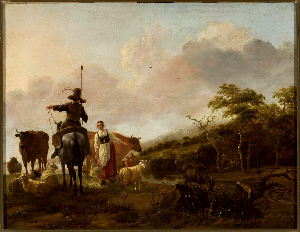 Jan Baptist Wolfaerts - Pastoral landscape - M.Ob.1811 MNW - National Museum in Warsaw