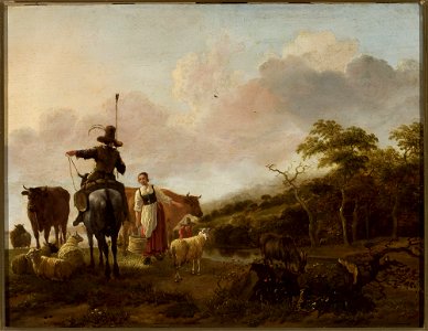 Jan Baptist Wolfaerts - Pastoral landscape - M.Ob.1811 MNW - National Museum in Warsaw