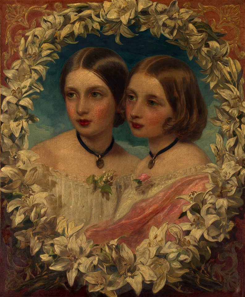 James Sant (1820-1916) - Princess Helena (1846-1923) ^ Princess Louise (1848-1939) - RCIN 402508 - Royal Collection