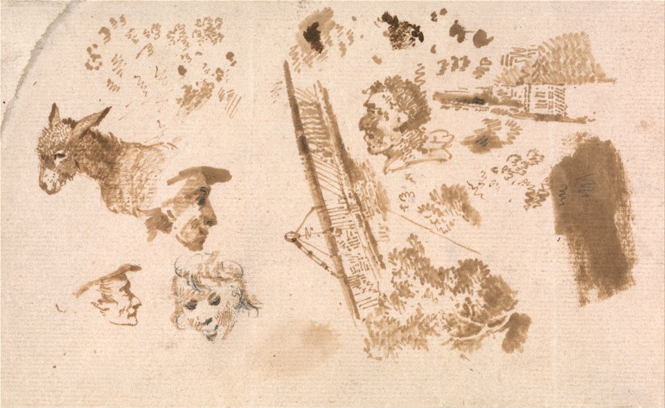 James Ward - A Sheet of Slight Sketches - Google Art Project