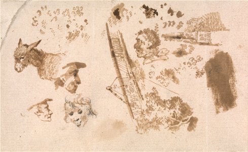 James Ward - A Sheet of Slight Sketches - Google Art Project