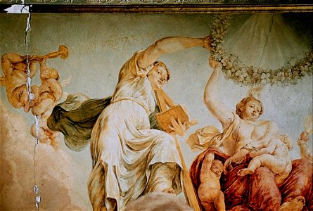 Jan Anthonie Coxie - The three theological virtues and putti making music