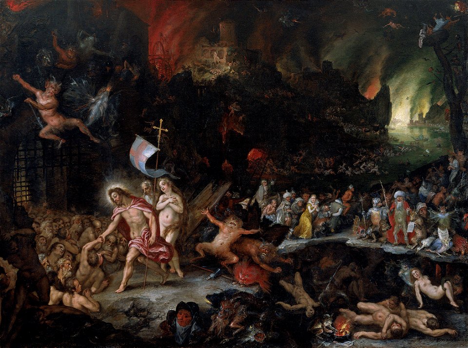 Jan Brueghel & Hans Rottenhammer - Christus in het voorgeborchteFXD