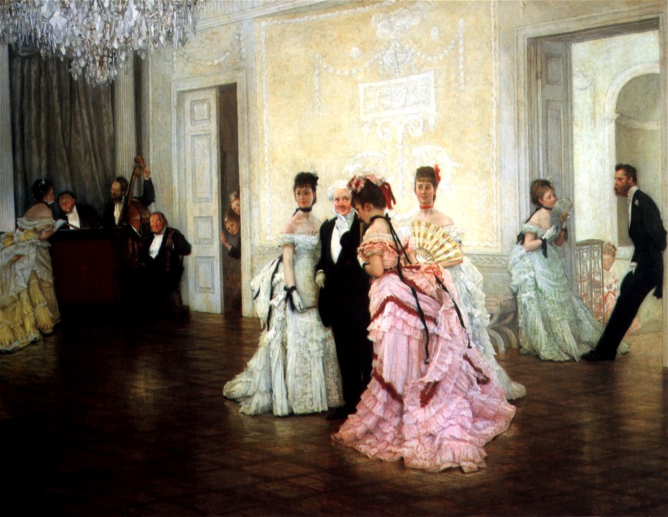 James Tissot - Too Early - 1873