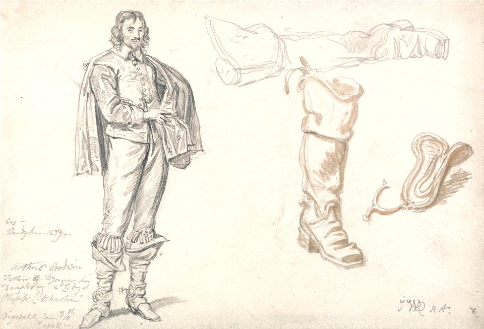 James Ward - Studies after Anthony van Dyck's Portrait of Arthur Goodwin - Google Art Project