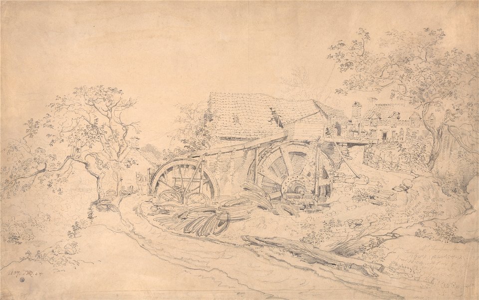 James Ward - Mr. Thompson's Wire Mill, Tintern - Google Art Project