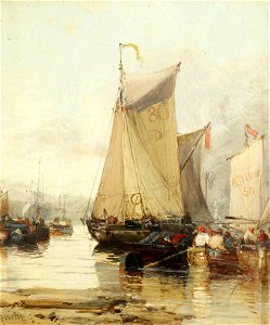 James Webb (1835-1895) - Fishing Boats - 515520.6 - National Trust