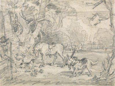 James Ward - Lord Southampton's Shooting Pony, with Sailor, His Retriever, and Rover, His Spaniel - Google Art Project
