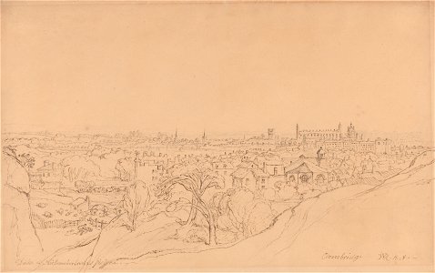 James Ward - Study for the View of Cambridge from Castle Hill - Google Art Project