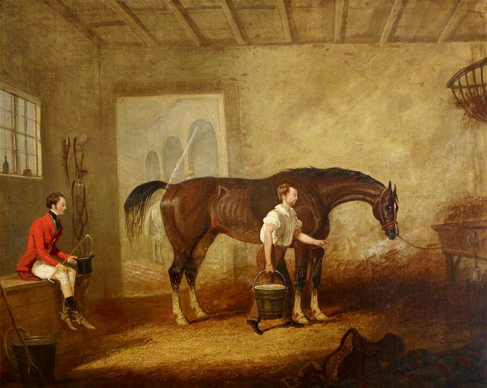 James Pollard (1792-1867) (style of) - 'After a Hard Ride' - 515666 - National Trust