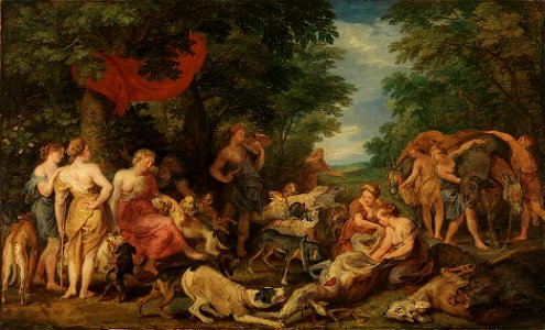 Jan Brueghel d. Ä. (Werkstatt) und Peter Paul Rubens ( - Rast der Diana nach der Jagd - 346 - Bavarian State Painting Collections