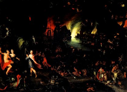 Jan Brueghel (I) - Orpheus in the Underworld - WGA03564. Free illustration for personal and commercial use.