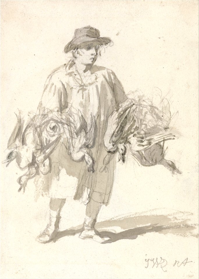 James Ward - A Rustic Carrying Ducks - Google Art Project