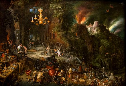 Jan Brueghel (I) - Allegory of Fire. Free illustration for personal and commercial use.