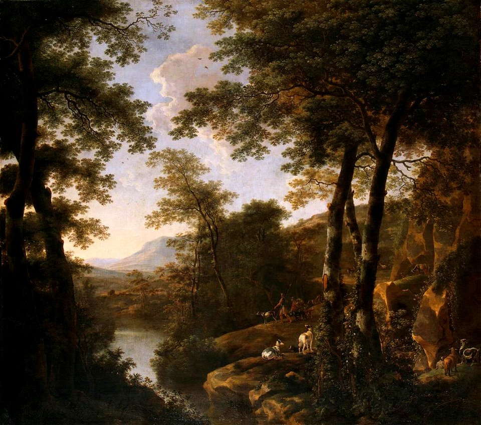 Jan Both - Italian Landscape with Roman Warriors - WGA2677