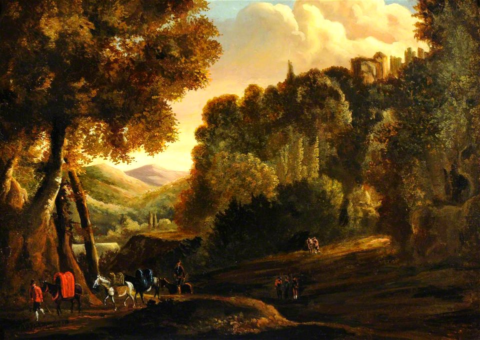 Jan Asselyn (after 1610-1652) (style of) - Landscape with Drovers - 290281 - National Trust