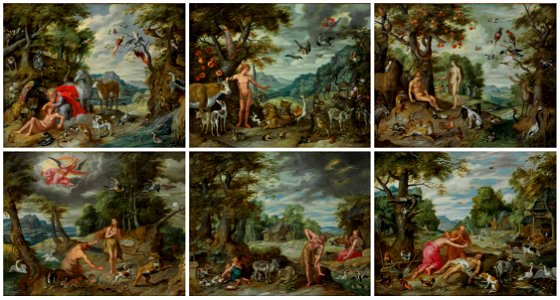 Jan Breughel de Jonge - De geschiedenis van Adam en Eva