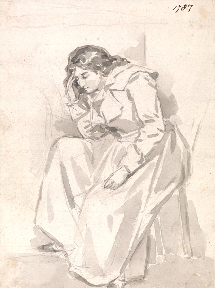 James Ward - Study of a Seated Woman - Google Art Project