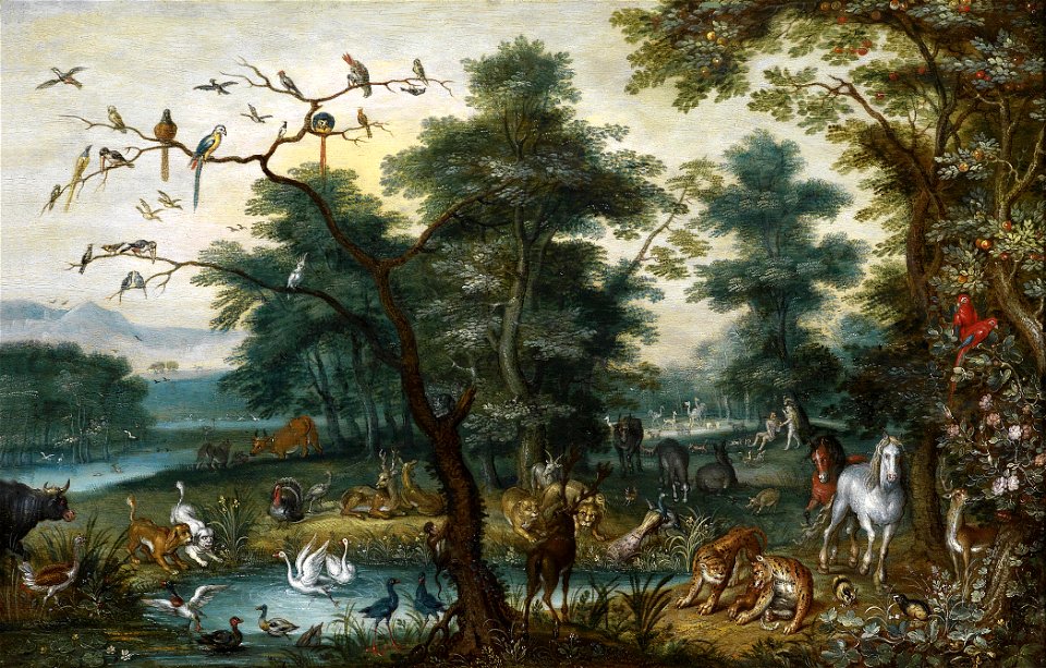 Jan Breughel d.J. - Paradijs Landschap met de Val