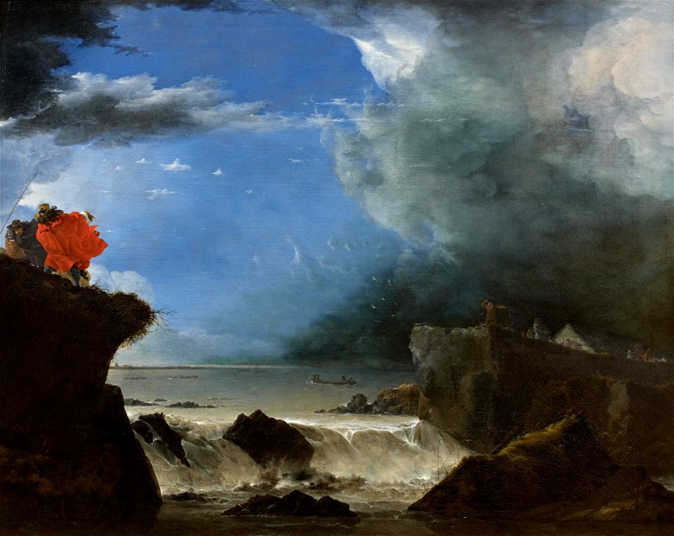 Jan Asselijn - De dijkdoorbraak van de Sint Anthonisdijk in Amsterdam