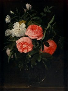 Jan Anton van der Baren - Glass with Roses