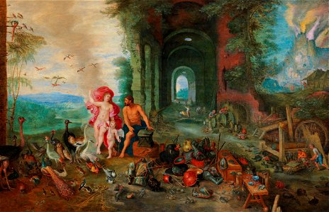 Jan Breughel (II) - An Allegory of Air and Fire