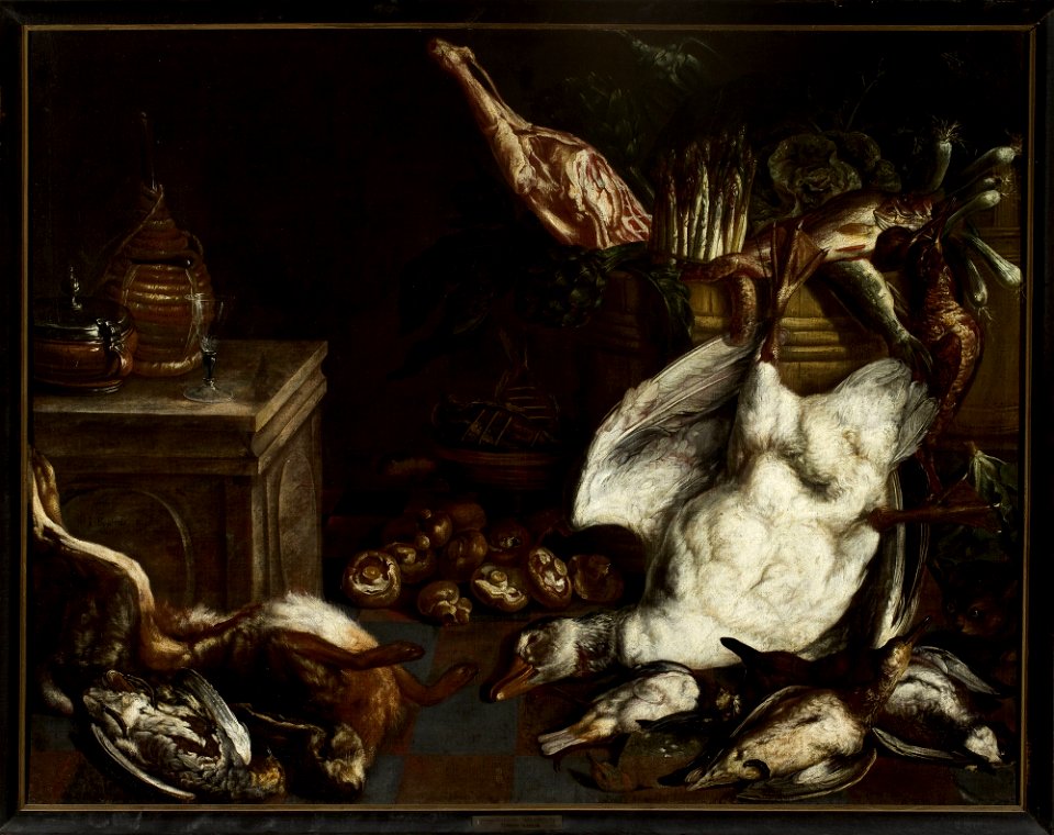 Jan Baptist Bouttats - Still life with mushrooms - M.Ob.856 - National Museum in Warsaw