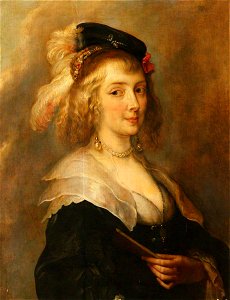 Jan Boeckhorst (1605-1668) (attributed to) - Hélène Fourment, Lady Rubens (partially after Rubens) - 1535118 - National Trust