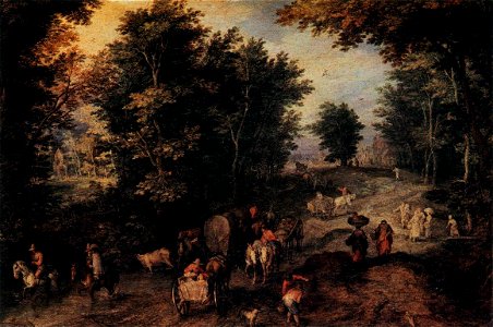 Jan Brueghel (I) - The Caravan - WGA3550. Free illustration for personal and commercial use.