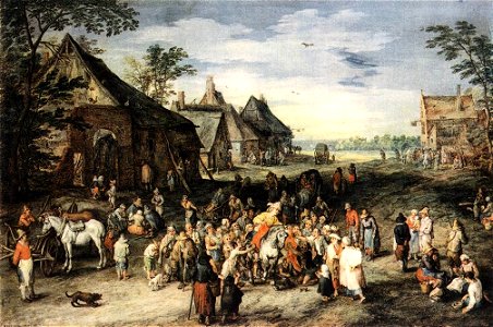 Jan Brueghel (I) - St Martin - WGA3590. Free illustration for personal and commercial use.