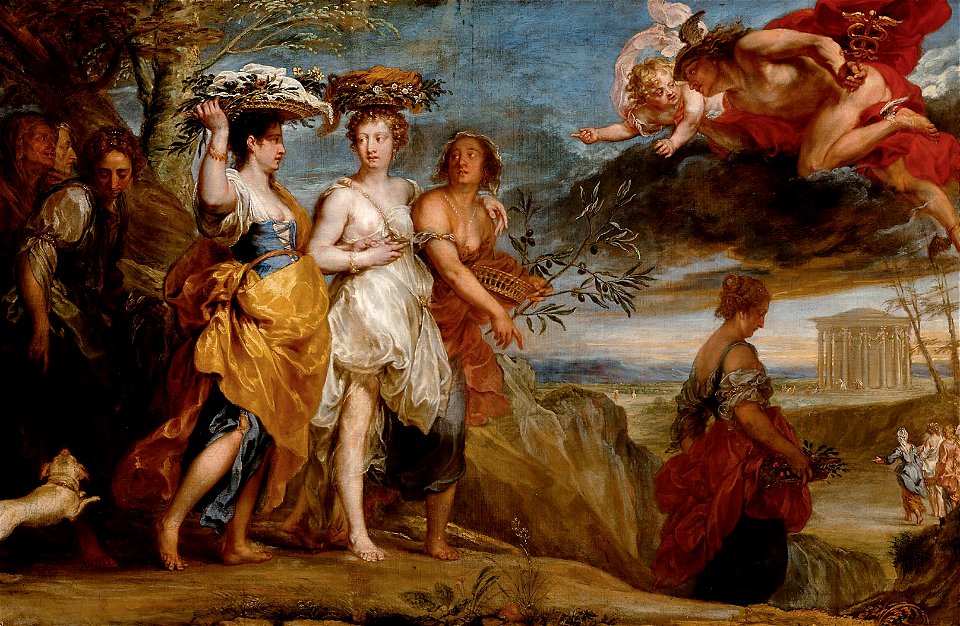 Jan Boeckhorst, , Kunsthistorisches Museum Wien, Gemäldegalerie - Merkur erblickt Herse - GG 379 - Kunsthistorisches Museum