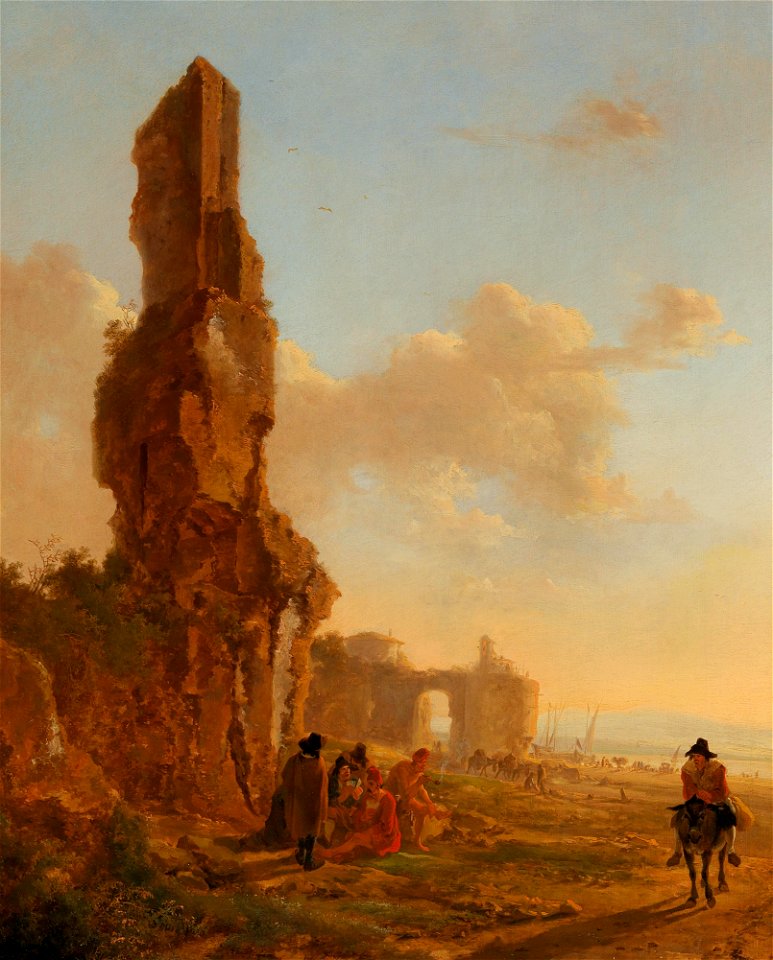 Jan Both - An Italianate landscape with ruins jan-both-460555