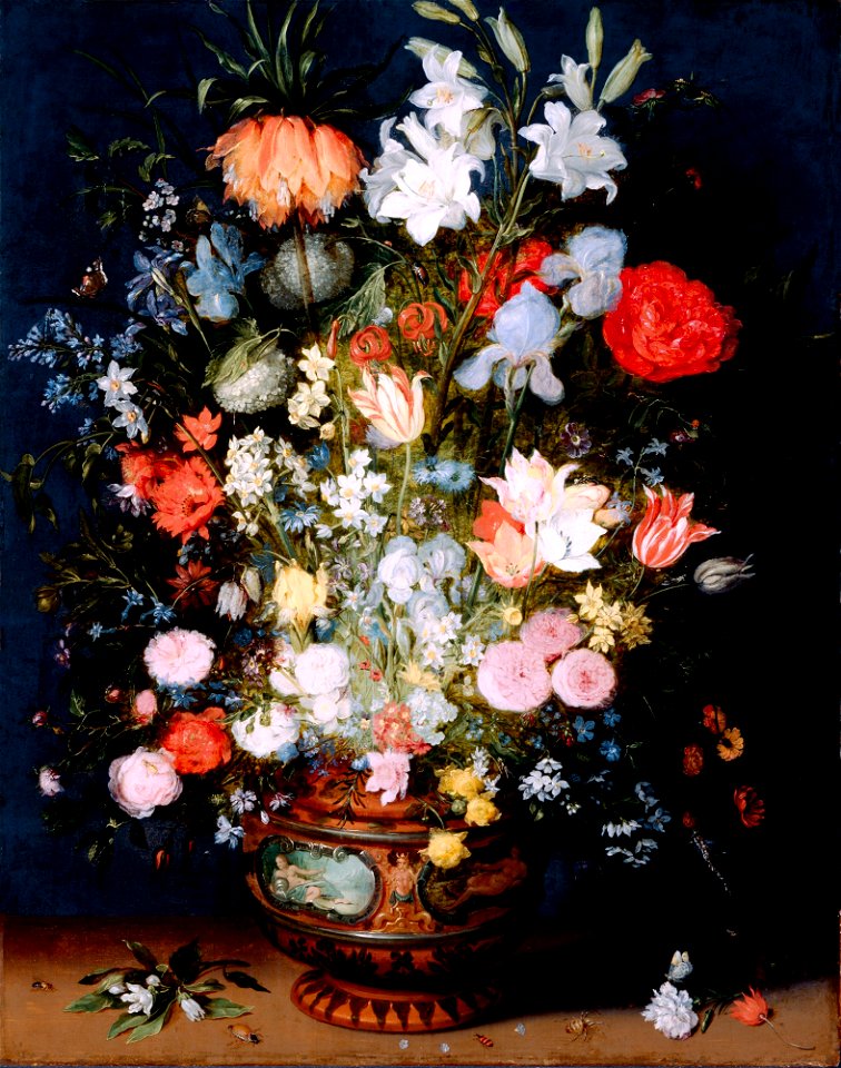 Jan Brueghel the Younger - Bouquet of Flowers in a Ceramic Vase - 35.105 - Detroit Institute of Arts