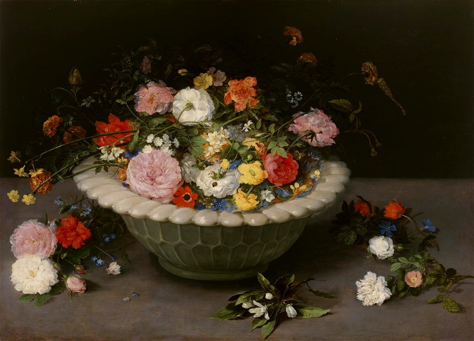 Jan Brueghel (I) - Flowers in a bowl
