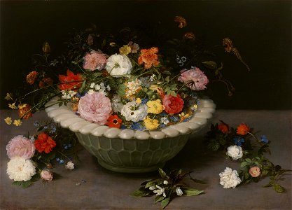 Jan Brueghel (I) - Flowers in a bowl