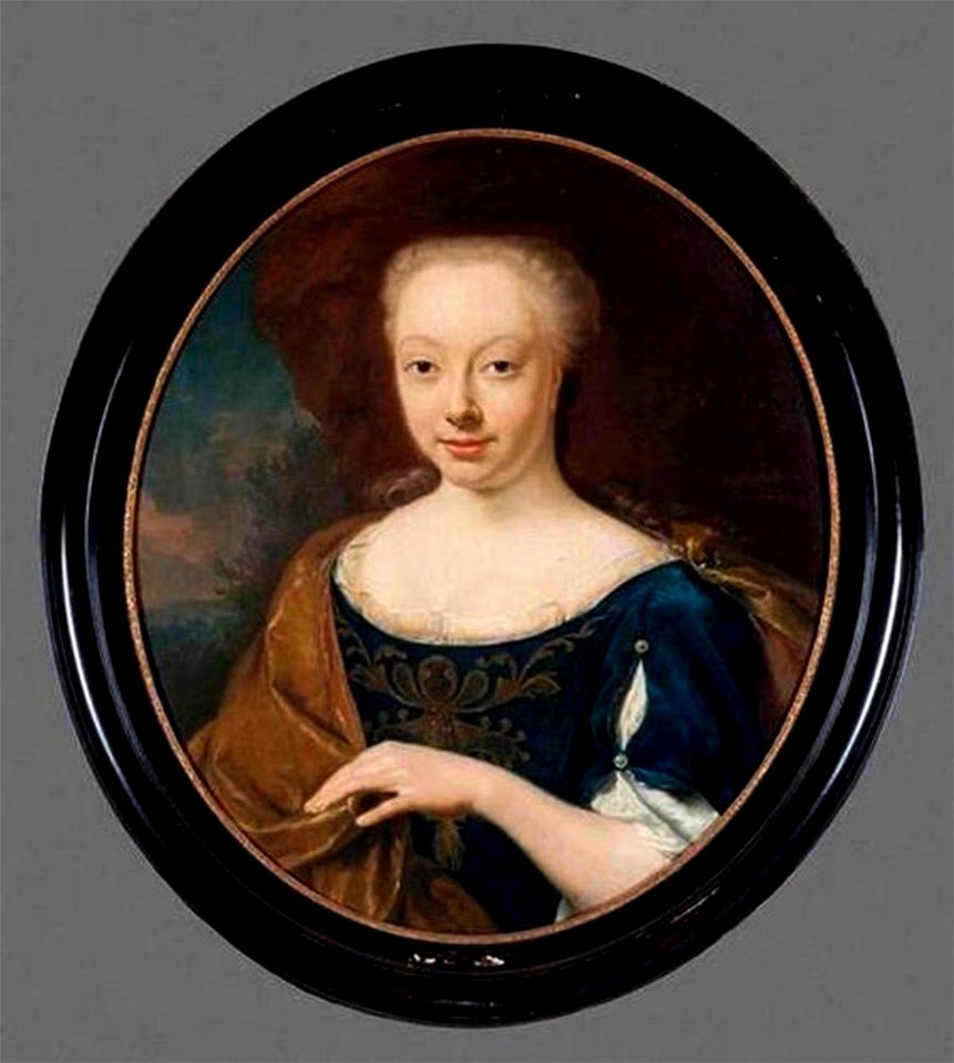 Jan Abel Wassenbergh (I) - Portret van Anna Catharina Hora (1718-1738) - S1948-130 - Fries Museum