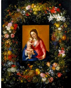 Jan Brueghel (I) en Hendrick van Balen (I) - Maria en kind - P001416 - Museo del Prado